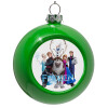 Green Christmas tree ornament bauble 8cm