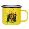 Metallic enamel MATT Yellow cup 360ml