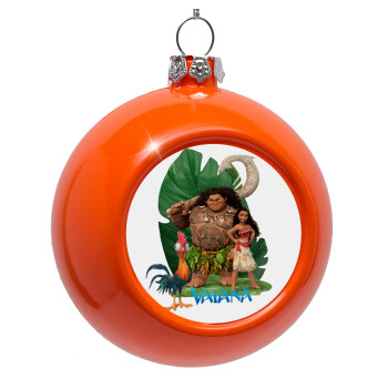 Vaiana, Orange Christmas tree ornament bauble 8cm