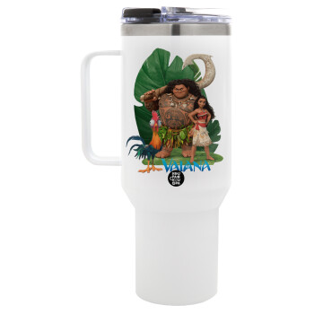 Vaiana, Mega Tumbler με καπάκι, διπλού τοιχώματος (θερμό) 1,2L