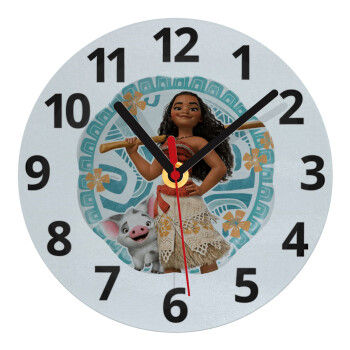 Moana, Ρολόι τοίχου γυάλινο (20cm)