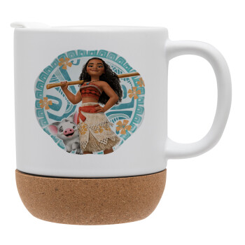 Moana, Ceramic coffee mug Cork (MAT), 330ml (1pcs)