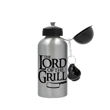 The Lord of the Grill, Metallic water jug, Silver, aluminum 500ml