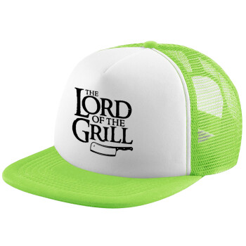 The Lord of the Grill, Καπέλο παιδικό Soft Trucker με Δίχτυ ΠΡΑΣΙΝΟ/ΛΕΥΚΟ (POLYESTER, ΠΑΙΔΙΚΟ, ONE SIZE)