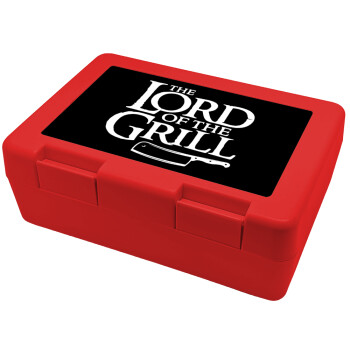 The Lord of the Grill, Children's cookie container RED 185x128x65mm (BPA free plastic)