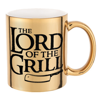 The Lord of the Grill, Mug ceramic, gold mirror, 330ml