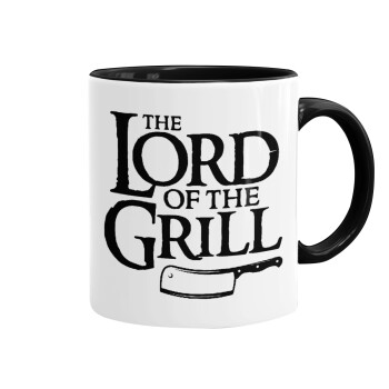 The Lord of the Grill, Mug colored black, ceramic, 330ml