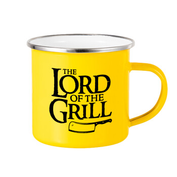 The Lord of the Grill, Yellow Enamel Metallic Cup 360ml