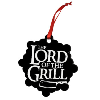 The Lord of the Grill, Christmas ornament snowflake wooden 7.5cm