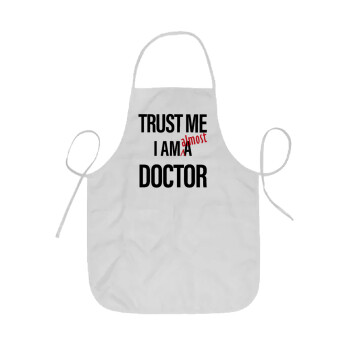 Trust me, i am (almost) Doctor, Ποδιά Σεφ ολόσωμη κοντή  Παιδική (44x62cm)