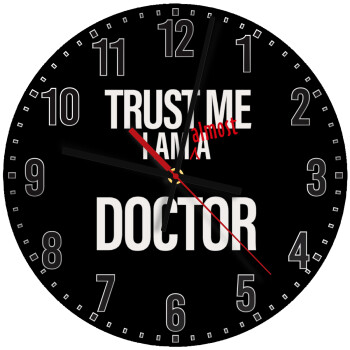 Trust me, i am (almost) Doctor, Ρολόι τοίχου ξύλινο (30cm)
