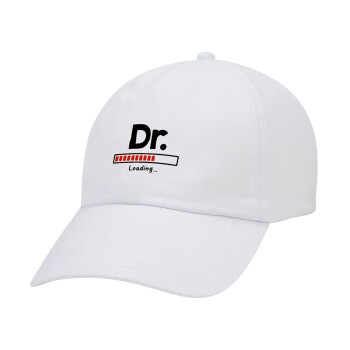 DR. Loading..., Καπέλο Ενηλίκων Baseball Λευκό 5-φύλλο (POLYESTER, ΕΝΗΛΙΚΩΝ, UNISEX, ONE SIZE)