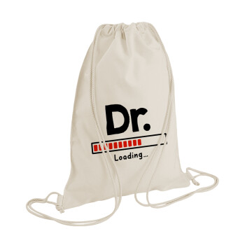 DR. Loading..., Backpack bag GYMBAG natural (28x40cm)