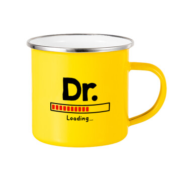 DR. Loading..., Yellow Enamel Metallic Cup 360ml