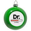 Green Christmas tree ornament bauble 8cm