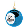 Blue Christmas tree ball ornament 8cm