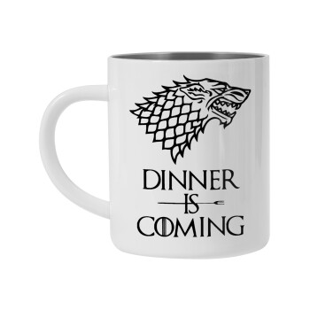 Dinner is coming (GOT), Mug Stainless steel double wall 450ml