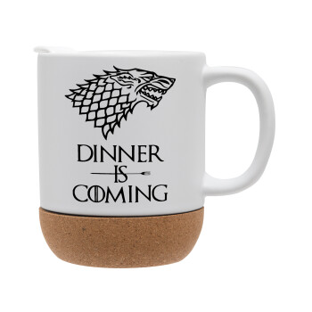 Dinner is coming (GOT), Ceramic coffee mug Cork (MAT), 330ml (1pcs)