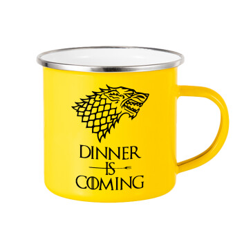 Dinner is coming (GOT), Yellow Enamel Metallic Cup 360ml