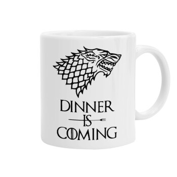 Dinner is coming (GOT), Ceramic coffee mug, 330ml (1pcs)