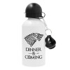 Metal water bottle, White, aluminum 500ml