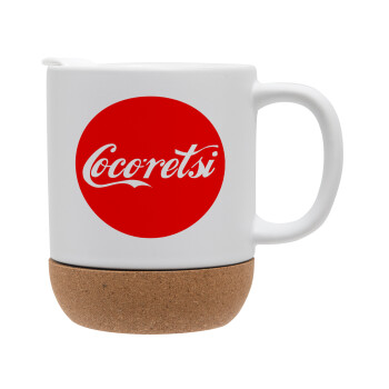 Cocoretsi, Ceramic coffee mug Cork (MAT), 330ml (1pcs)