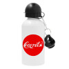 Metal water bottle, White, aluminum 500ml