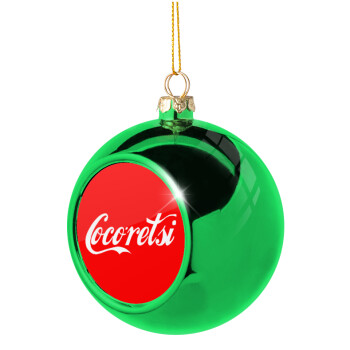 Cocoretsi, Green Christmas tree ornament ball 8cm