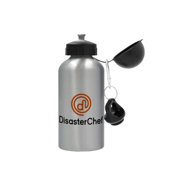 Disaster Chef, Metallic water jug, Silver, aluminum 500ml