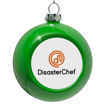 Disaster Chef, Στολίδι Χριστουγεννιάτικη μπάλα δένδρου Πράσινο 8cm