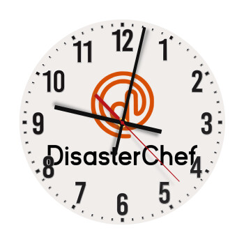 Disaster Chef, Ρολόι τοίχου ξύλινο (30cm)