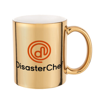 Disaster Chef, Κούπα κεραμική, χρυσή καθρέπτης, 330ml