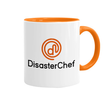 Disaster Chef, Κούπα χρωματιστή πορτοκαλί, κεραμική, 330ml