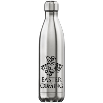 Easter is coming (GOT), Μεταλλικό παγούρι θερμός Inox (Stainless steel), διπλού τοιχώματος, 750ml