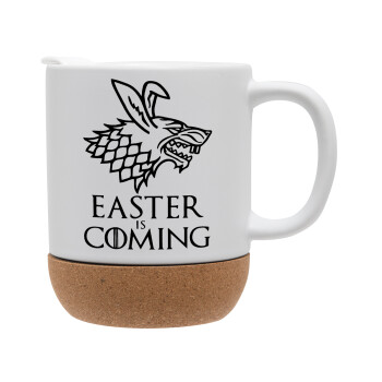 Easter is coming (GOT), Κούπα, κεραμική με βάση φελού και καπάκι (ΜΑΤ), 330ml (1 τεμάχιο)