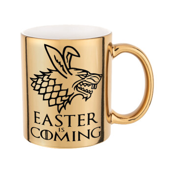 Easter is coming (GOT), Mug ceramic, gold mirror, 330ml