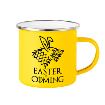 Easter is coming (GOT), Κούπα Μεταλλική εμαγιέ Κίτρινη 360ml