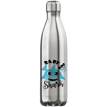 Baby Shark (boy), Inox (Stainless steel) hot metal mug, double wall, 750ml