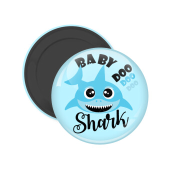 Baby Shark (boy), Μαγνητάκι ψυγείου στρογγυλό διάστασης 5cm