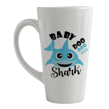 Baby Shark (boy), Κούπα κωνική Latte Μεγάλη, κεραμική, 450ml