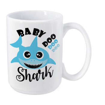 Baby Shark (boy), Κούπα Mega, κεραμική, 450ml