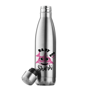 Baby Shark (girl), Inox (Stainless steel) double-walled metal mug, 500ml