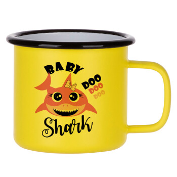 Baby Shark (girl), Metallic enamel MATT Yellow cup 360ml