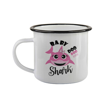 Baby Shark (girl), Κούπα εμαγιέ με μαύρο χείλος 360ml