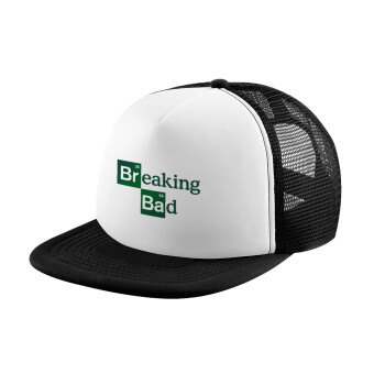 Breaking Bad, Καπέλο Ενηλίκων Soft Trucker με Δίχτυ Black/White (POLYESTER, ΕΝΗΛΙΚΩΝ, UNISEX, ONE SIZE)