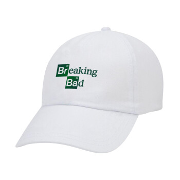 Breaking Bad, Καπέλο Ενηλίκων Baseball Λευκό 5-φύλλο (POLYESTER, ΕΝΗΛΙΚΩΝ, UNISEX, ONE SIZE)