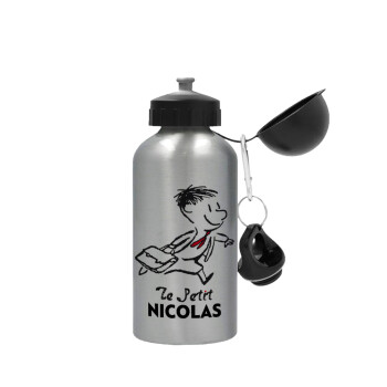 Le Petit Nicolas, Metallic water jug, Silver, aluminum 500ml