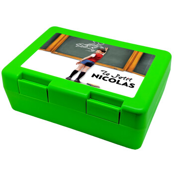Le Petit Nicolas, Children's cookie container GREEN 185x128x65mm (BPA free plastic)