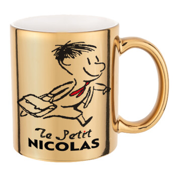 Le Petit Nicolas, Mug ceramic, gold mirror, 330ml