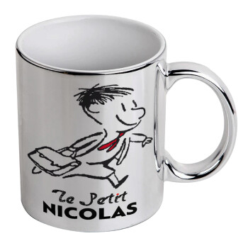 Le Petit Nicolas, Mug ceramic, silver mirror, 330ml